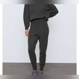 Women's Gray Knit Jumpsuit